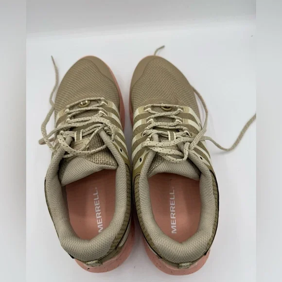 Merrell Women's Beige and Coral Athletic Shoes - Picture 6 of 10